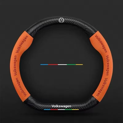 Couvre volant Volkswagen en cuir - vue de face 2 - Becquet Voiture