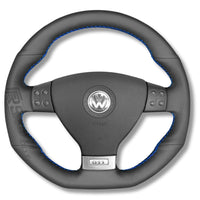 Couvre Volant VW Golf 5 GTI / R32 Cuir Alcantara Surpiqures - détail du montage - Becquet Voiture