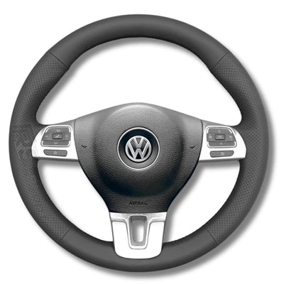 Couvre Volant VW Golf 6 Cuir Alcantara - vue de face - Becquet Voiture