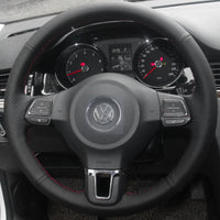 Couvre Volant VW Golf 6 Cuir Alcantara - vue de profil - Becquet Voiture