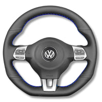 Couvre Volant VW Golf 6 GTI R Cuir Alcantara - détail du montage - Becquet Voiture
