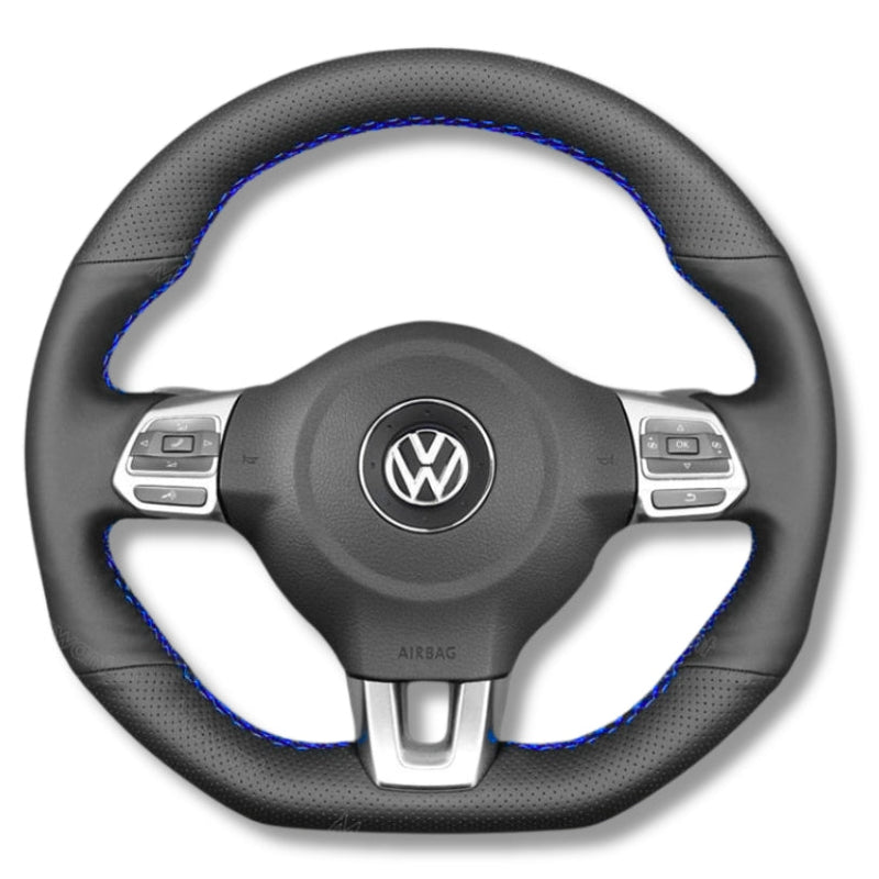 Couvre Volant VW Golf 6 GTI R Cuir Alcantara - détail du montage - Becquet Voiture