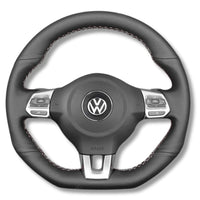 Couvre Volant VW Golf 6 GTI R Cuir Alcantara - packshot studio - Becquet Voiture