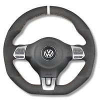 Couvre Volant VW Golf 6 GTI R Cuir Alcantara - vue arrière - Becquet Voiture