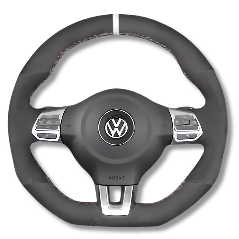 Couvre Volant VW Golf 6 GTI R Cuir Alcantara - vue arrière - Becquet Voiture