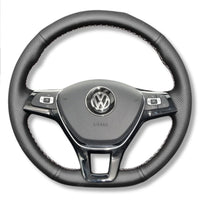Couvre Volant VW Golf 7 Polo Tiguan Cuir - installé sur véhicule - Becquet Voiture