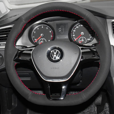 Couvre Volant VW Golf 7 Polo Tiguan Cuir - vue de profil - Becquet Voiture