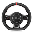 Couvre Volant Audi 8P TT R8 Cuir Alcantara Surpiqures Racing