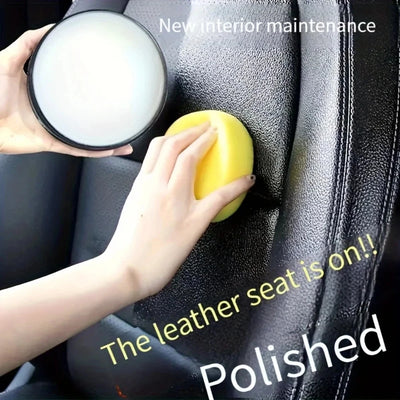 Crème Entretien Cuir Voiture 160g Multifonction - vue de dessus - Becquet Voiture