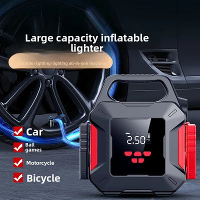 Démarreur Batterie Portable Voiture 12V 39800mAh Compresseur d'Air - vue arrière - Becquet Voiture