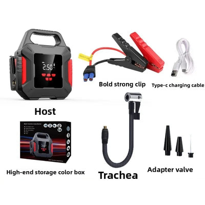 Démarreur Batterie Portable Voiture 12V 39800mAh Compresseur d'Air - vue rapprochée - Becquet Voiture