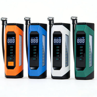 Démarreur Batterie Portable Voiture 6000A avec Compresseur d'Air - packshot studio - Becquet Voiture