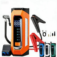 Démarreur Batterie Portable Voiture 6000A avec Compresseur d'Air - vue de face - Becquet Voiture