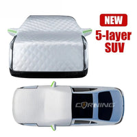 Demi-Bâche Anti-Grêle Voiture Universelle Étanche Multicouche - vue de dessus - Becquet Voiture