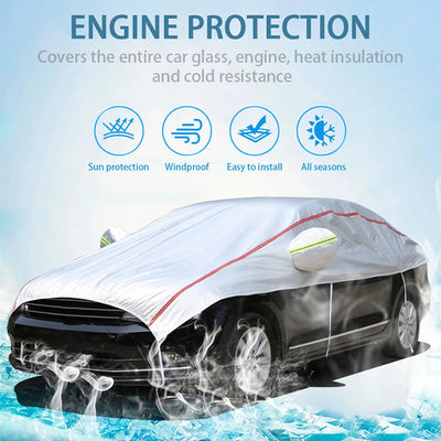 Demi-Bâche Universelle Voiture Imperméable SUV Berline - packshot studio - Becquet Voiture