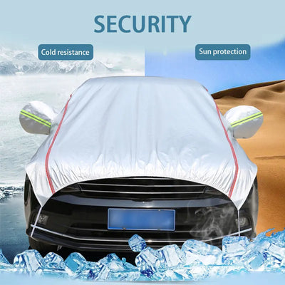 Demi-Bâche Universelle Voiture Imperméable SUV Berline - vue arrière - Becquet Voiture