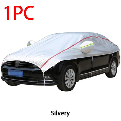 Demi-Bâche Universelle Voiture Imperméable SUV Berline - vue de dessus - Becquet Voiture
