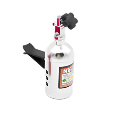 Désodorisant Voiture Bouteille NOS Style Racing - installé sur véhicule - Becquet Voiture