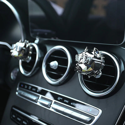 Désodorisant Voiture Clip Bouledogue Grille Aération - vue arrière - Becquet Voiture