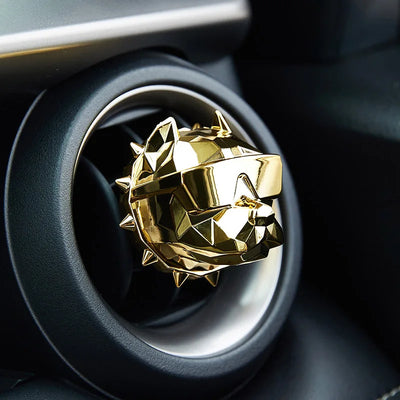 Désodorisant Voiture Clip Bouledogue Grille Aération - vue de dessus - Becquet Voiture
