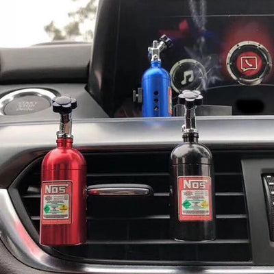 Désodorisant Voiture Forme Bouteille NOS - packshot studio - Becquet Voiture