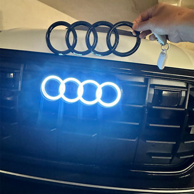 Emblème Audi Lumineux Calandre LED Noir Chromé Dyn 2