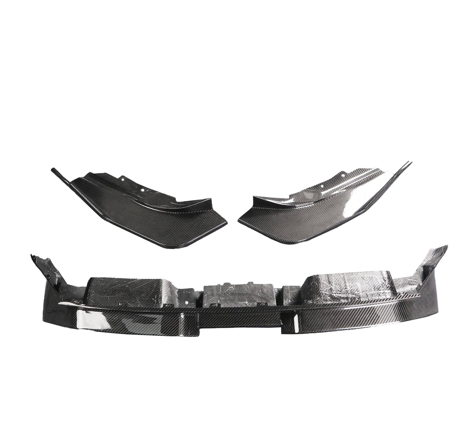 Diffuseur AD Fibre Carbone BMW G87 M2 3 Pièces - vue de face - Becquet Voiture