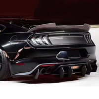 Diffuseur Arrière 4 Ailettes Ford Mustang 2015-2023 - vue de profil - Becquet Voiture