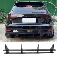 Diffuseur Arrière Ailettes Audi S3 RS3 8V - vue de trois-quarts - Becquet Voiture
