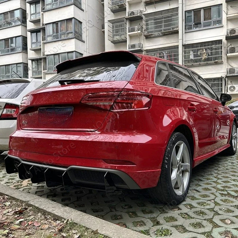 Heckdiffusor Audi A3 8V S-Line 2014-2020 - Rückansicht - Becquet Voiture