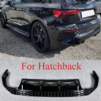Rear Diffuser Audi A3 S3 8Y 2021-2024 - fitting detail - Becquet Voiture