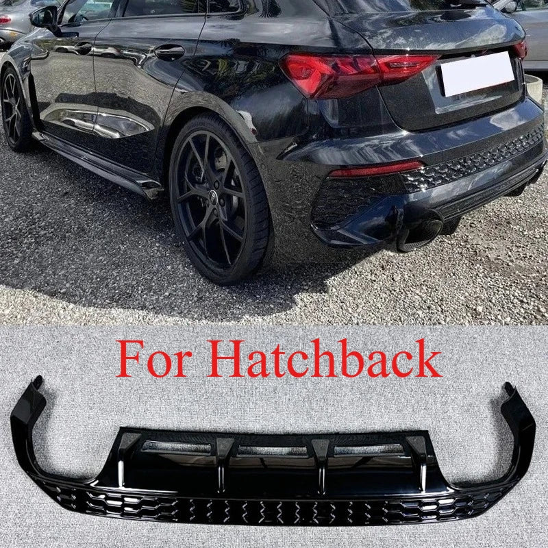 Rear Diffuser Audi A3 S3 8Y 2021-2024 - fitting detail - Becquet Voiture