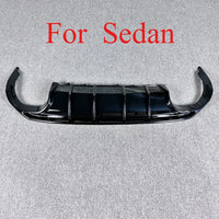 Rear Diffuser Audi A3 S3 8Y 2021-2024 - top view - Becquet Voiture