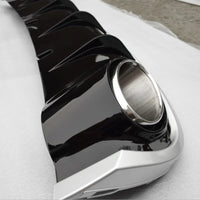 Rear Diffuser Audi A6 C7 RS6 Style 2012-2015 - three-quarter view - Becquet Voiture