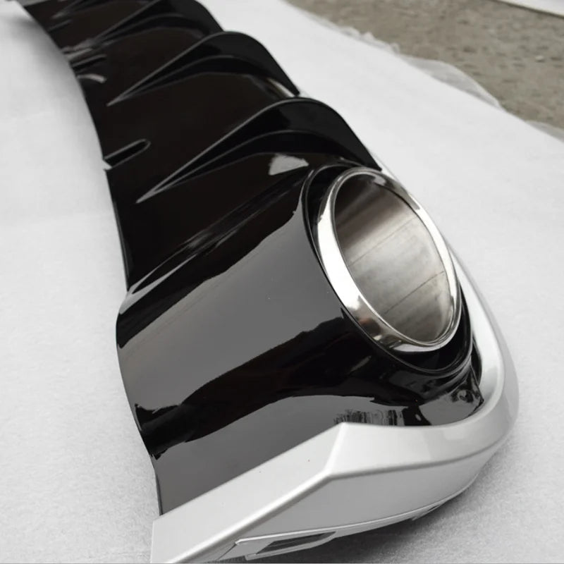 Rear Diffuser Audi A6 C7 RS6 Style 2012-2015 - three-quarter view - Becquet Voiture