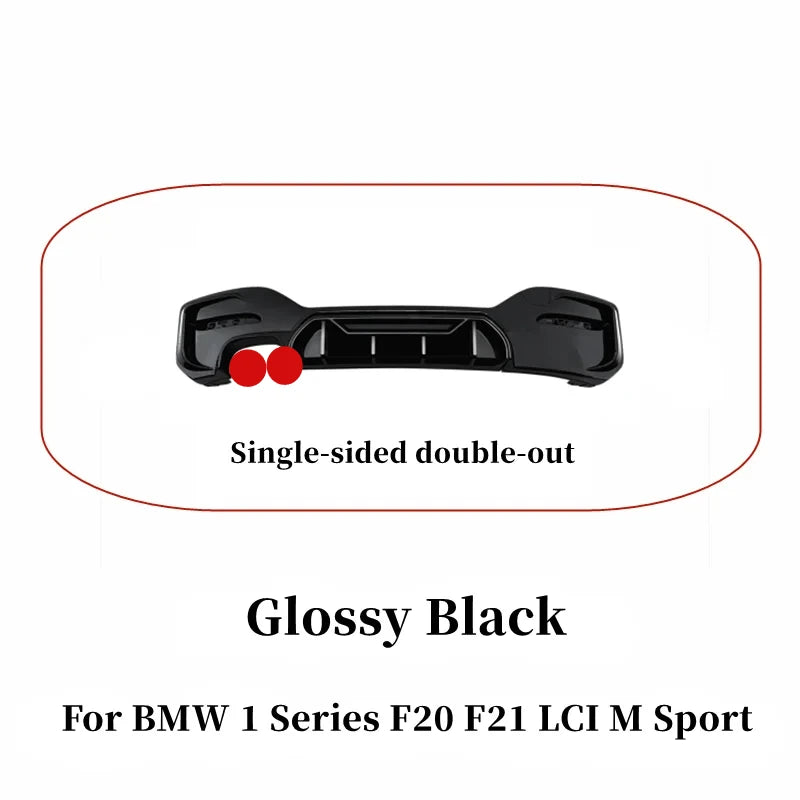 Diffuseur Arrière BMW Série 1 F20 F21 LCI 2015-2019 - vue rapprochée - Becquet Voiture