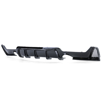 Diffuseur Arrière BMW Série 4 F32 Pack M Noir Brillant - vue de profil - Becquet Voiture