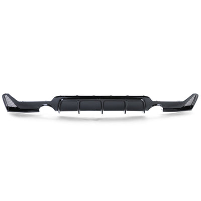 Diffuseur Arrière BMW Série 4 F32 Pack M Noir Brillant - vue de trois-quarts - Becquet Voiture