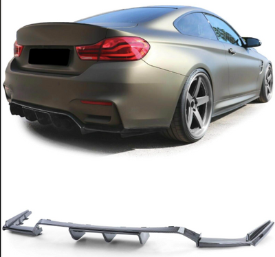Diffuseur Arrière Carbone BMW M3 F80 M4 F82 F83 (+14) - vue de face - Becquet Voiture