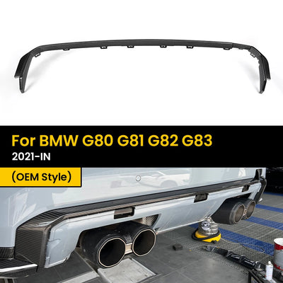 Diffuseur Arrière Carbone BMW M3 M4 G80 G82 - vue de face - Becquet Voiture