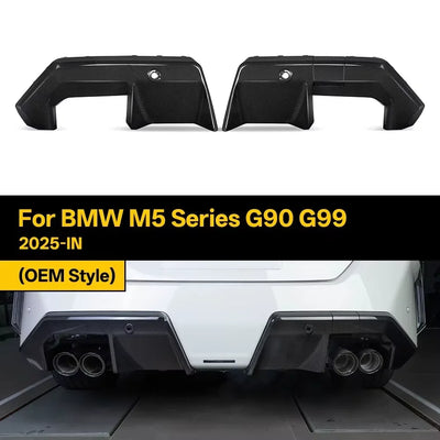 Diffuseur Arrière Carbone BMW M5 G90 G99 2025+ - détail du montage - Becquet Voiture