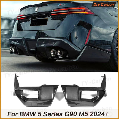 Diffuseur Arrière Carbone BMW M5 G90 Style MP 2025+ - vue de face - Becquet Voiture