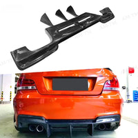 Diffuseur Arrière Carbone BMW Série 1 E82 E87 Coupé - vue de face - Becquet Voiture