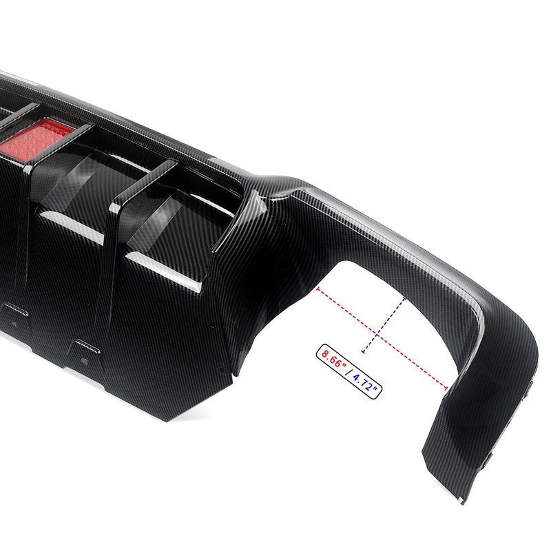 Diffuseur Arrière Carbone BMW Série 5 F10 F11 2010-2017 - installé sur véhicule - Becquet Voiture
