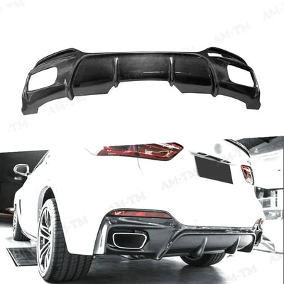 Diffuseur Arrière Carbone BMW X6 F16 M Sport 2015-2018 - vue de face - Becquet Voiture