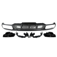 Diffuseur Arrière Carbone Mercedes Classe E W213 2016-2020 - vue arrière - Becquet Voiture