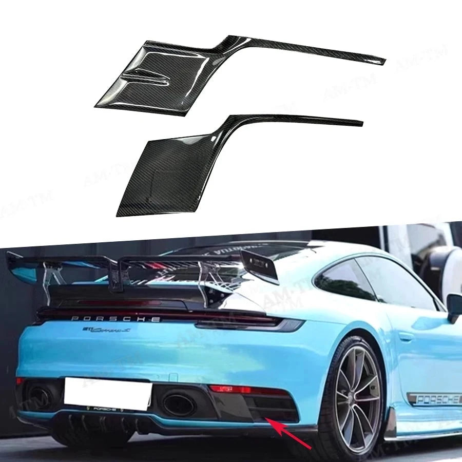Diffuseur Arrière Carbone Porsche 911 992 Carrera 2019+ - vue de face - Becquet Voiture