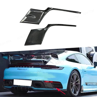 Diffuseur Arrière Carbone Porsche 911 992 Carrera 2019+ - vue de face - Becquet Voiture