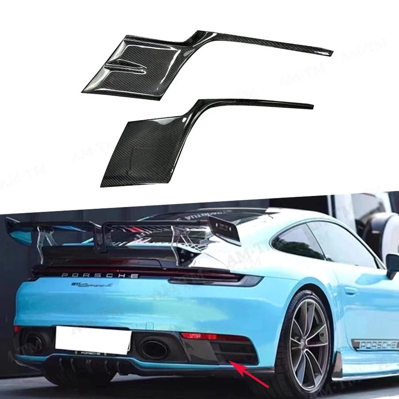 Diffuseur Arrière Carbone Porsche 911 992 Carrera 2019+ - vue de face - Becquet Voiture