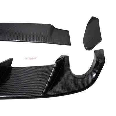 Diffuseur Arrière Carbone Volkswagen Golf MK6 GTI 2008-2013 - vue de trois-quarts - Becquet Voiture
